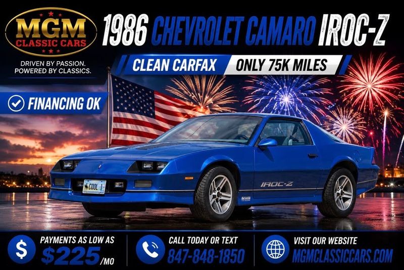 1986 Chevrolet Camaro — a typically priced live listing