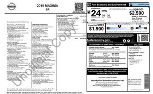 2019 Nissan Maxima S