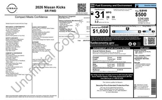 2026 Nissan Kicks MPV SR