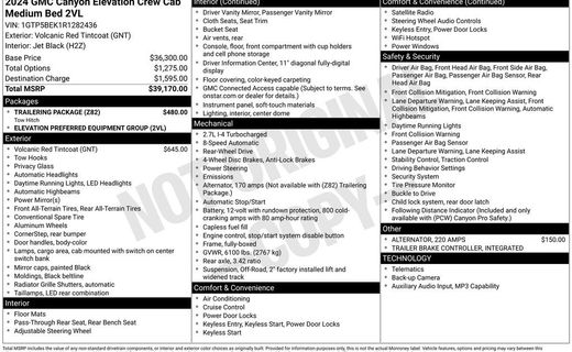 2024 GMC Canyon Elevation