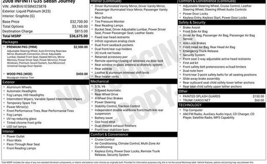 2008 Infiniti G35 Journey