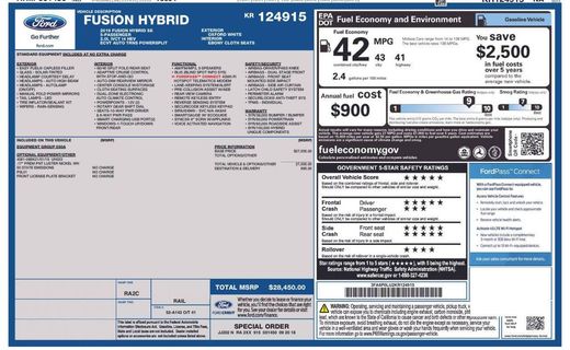 2019 Ford Fusion SE