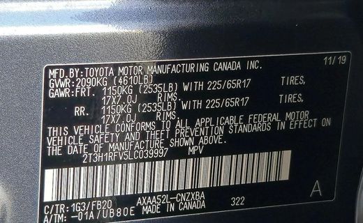 2020 Toyota RAV4 LE
