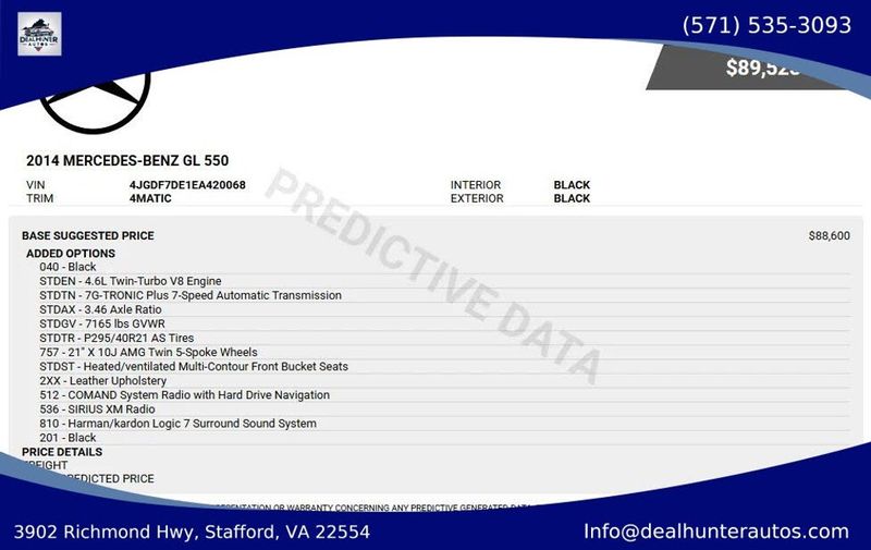 2014 Mercedes-Benz GL-Class — a typically priced live listing
