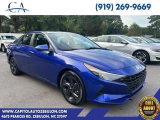 2021 Hyundai Elantra Blue