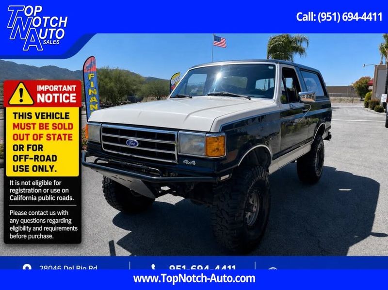1989 Ford Bronco — a typically priced live listing