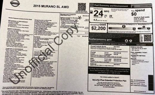 2015 Nissan Murano S