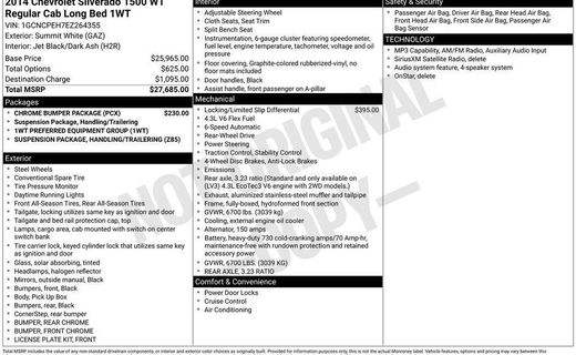2014 Chevrolet Silverado Work Truck
