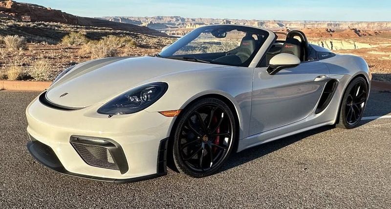 2022 Porsche 718 Spyder — a typically priced live listing