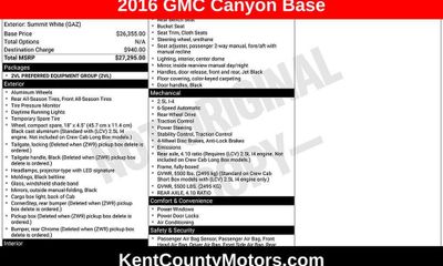 2016 GMC Canyon Work Truck