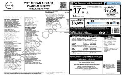2026 Nissan Armada Platinum Reserve