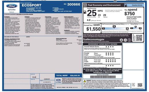 2019 Ford Ecosport SES