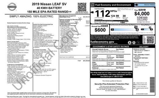 2019 Nissan Leaf S