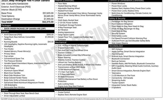 2025 Jeep Wrangler Sahara 4XE