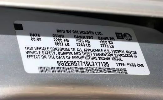 2009 Pontiac G8 Base