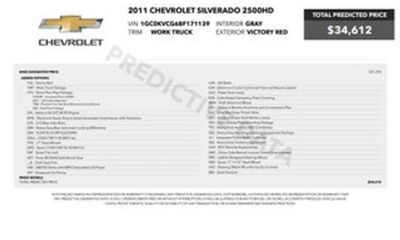 2011 Chevrolet Silverado Work Truck Fleet