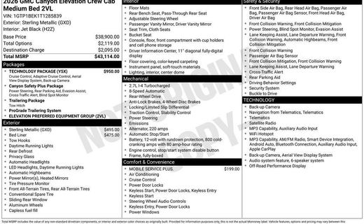 2026 GMC Canyon Elevation