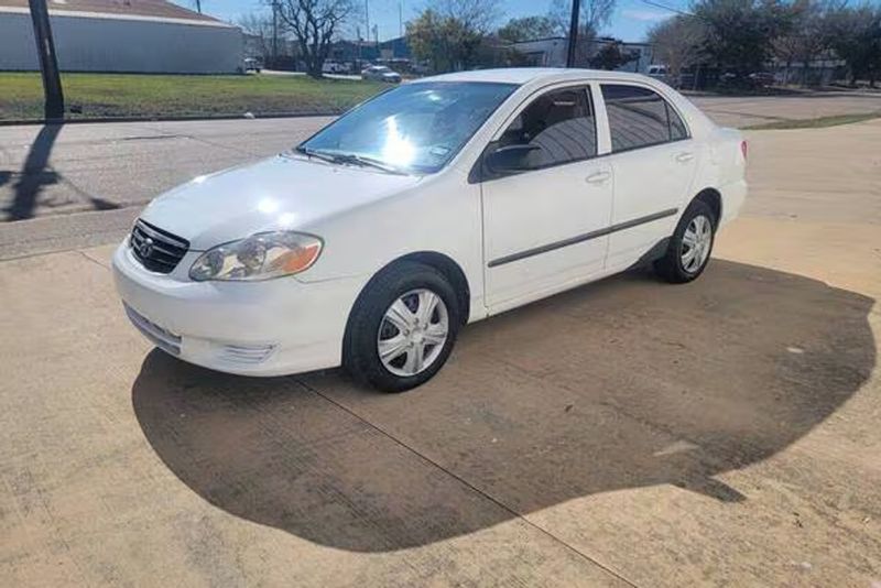 2003 Toyota Corolla — a typically priced live listing