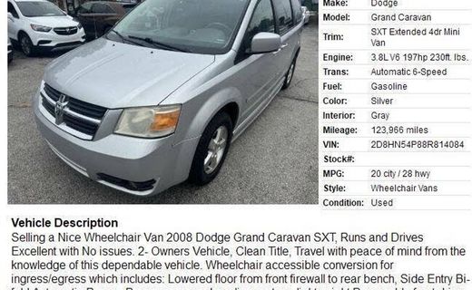 2008 Dodge Grand Caravan SXT