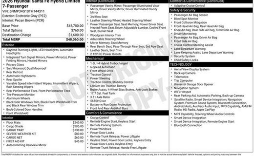 2026 Hyundai Santa FE Limited