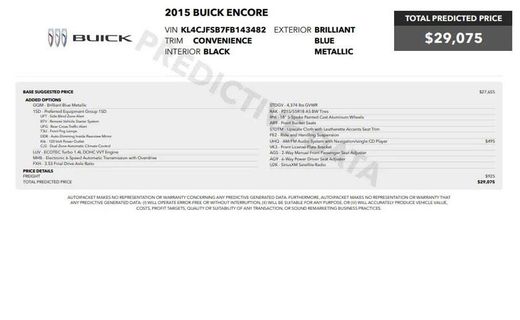 2015 Buick Encore Convenience