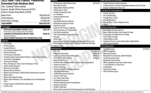 2022 Ram 1500 Tradesman