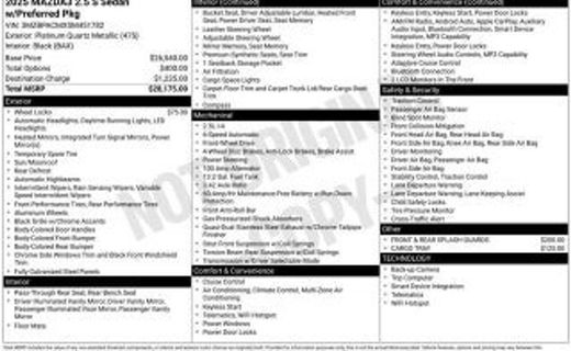 2024 Mazda MAZDA3 Select Sport Package