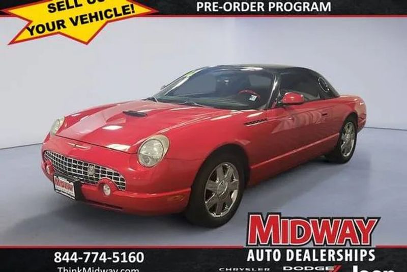 2002 Ford Thunderbird — a typically priced live listing