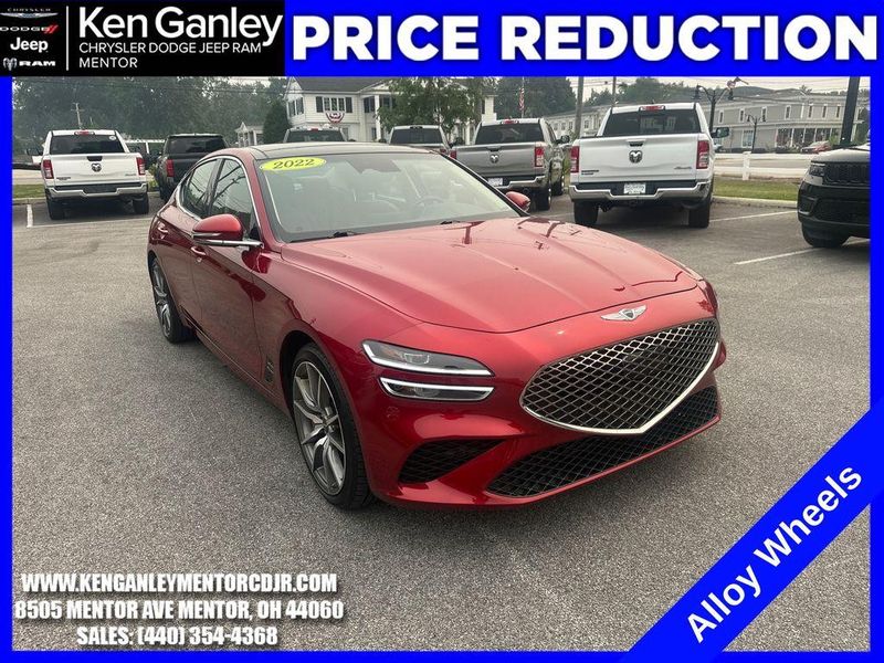 2022 Genesis G70 — a typically priced live listing