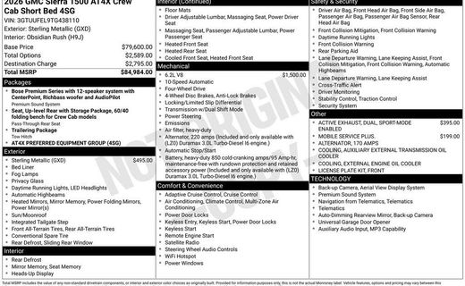 2026 GMC Sierra AT4X