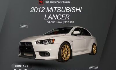 2012 Mitsubishi Lancer Evolution MR