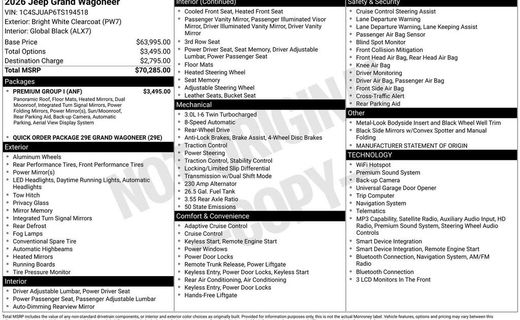 2026 Jeep Grand Wagoneer Base