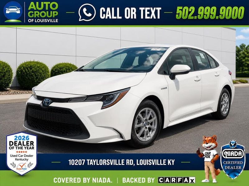 2021 Toyota Corolla Hybrid — a typically priced live listing