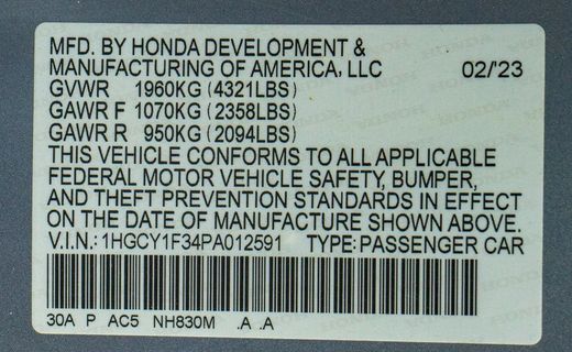 2023 Honda Accord EX