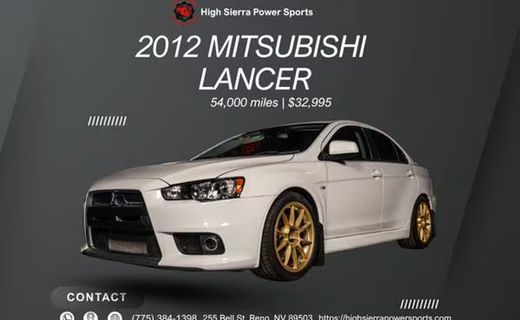 2012 Mitsubishi Lancer Evolution MR