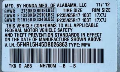 2013 Honda Odyssey EX