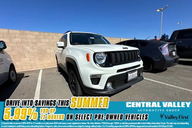 2020 Jeep Renegade — a typically priced live listing
