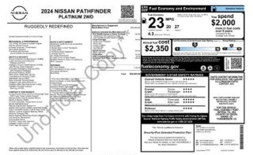 2024 Nissan Pathfinder Platinum