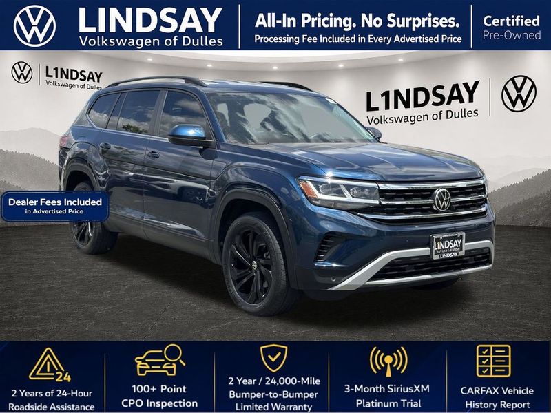 2023 Volkswagen Atlas — a typically priced live listing