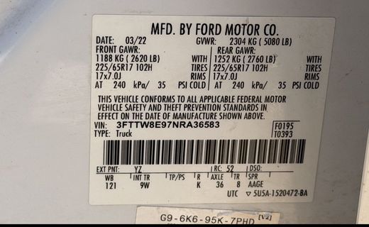 2022 Ford Maverick XL