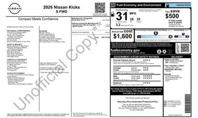 2026 Nissan Kicks MPV S