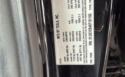 2019 Tesla Model 3 Long Range