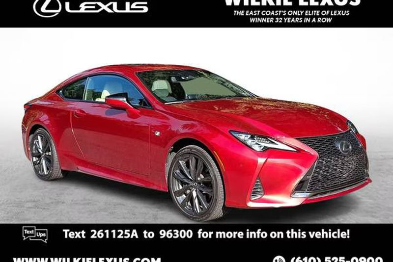 2023 Lexus RC — a typically priced live listing