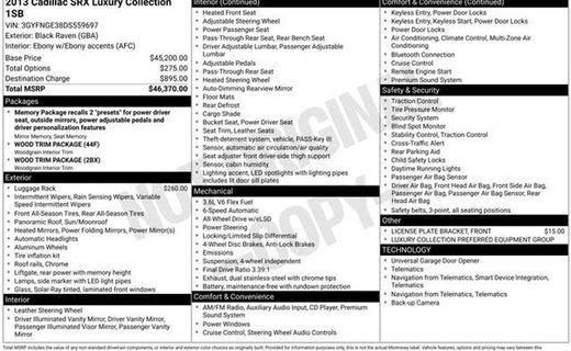 2013 Cadillac SRX Luxury