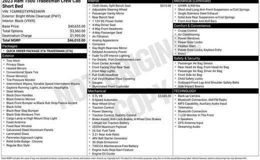 2023 Ram 1500 Tradesman