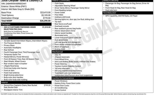2008 Chrysler Town AND Country LX