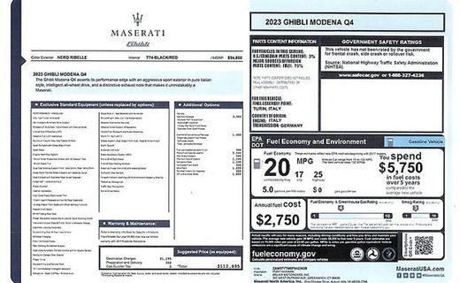 2023 Maserati Ghibli Modena Q4