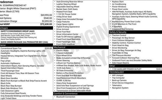 2025 Ram Promaster 3500