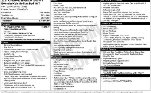 2021 Chevrolet Silverado Work Truck