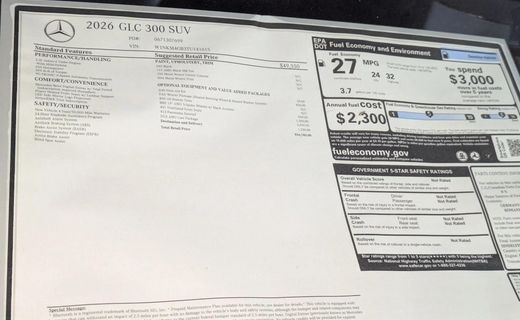 2026 Mercedes-Benz GLC-Class GLC300